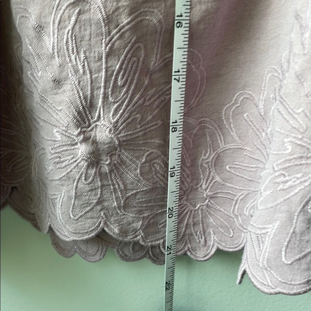 NWOT Adrianna Papell Soft Pink/Lavender Embroidered Floral Top Size S - Picture 9 of 15